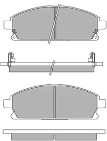 Комплект тормозных колодок AISIN ASN-2203